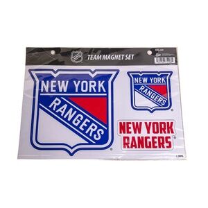 Hockey Magnet Set New York Rangers NHL (3 Piece) NEW